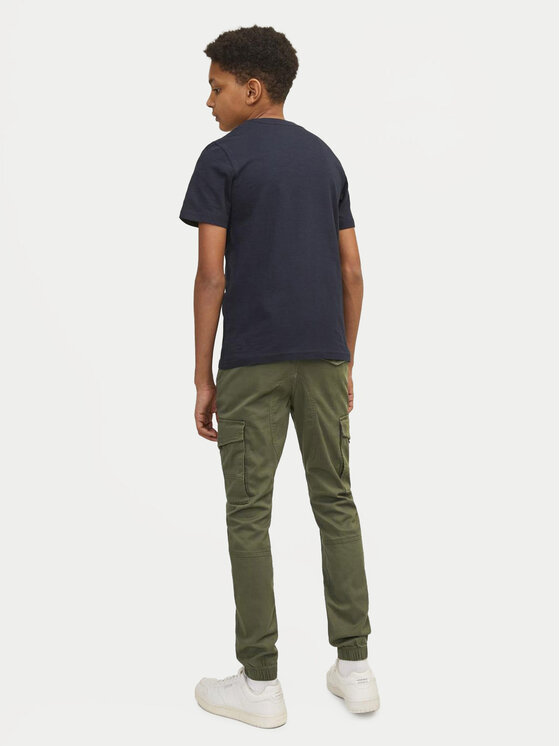 Jack&Jones Junior Jack&Jones Junior Hlače iz tkanine Paul 12151639 Zelena Slim Fit
