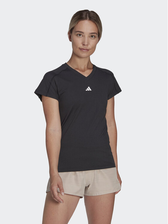 adidas Funkčné tričko Train Essentials HN5543 Čierna Slim Fit