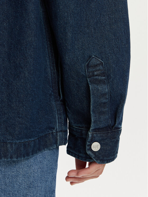Lee Lee Jeans srajca Workwear 112349344 Mornarsko modra Loose Fit