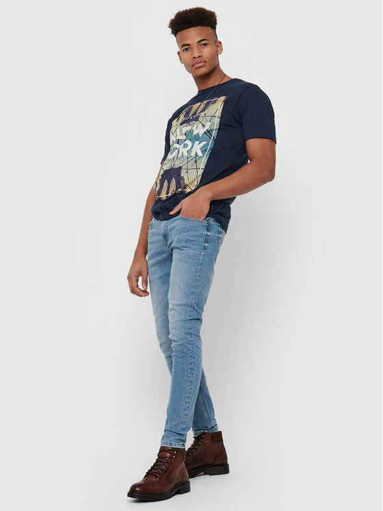 Only & Sons Only & Sons Jeans Warp 22015149 Blu Skinny Fit