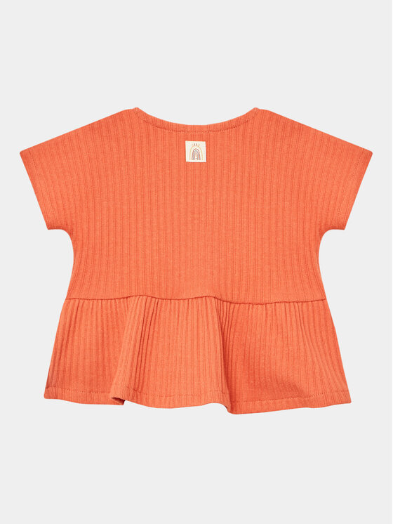 United Colors Of Benetton United Colors Of Benetton Komplet t-shirt i spodenki 34F2AK004 Pomarańczowy Regular Fit