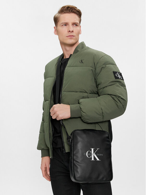 Calvin Klein Jeans Calvin Klein Jeans Мъжка чантичка Monogram Soft Reporter 22 K50K511503 Черен