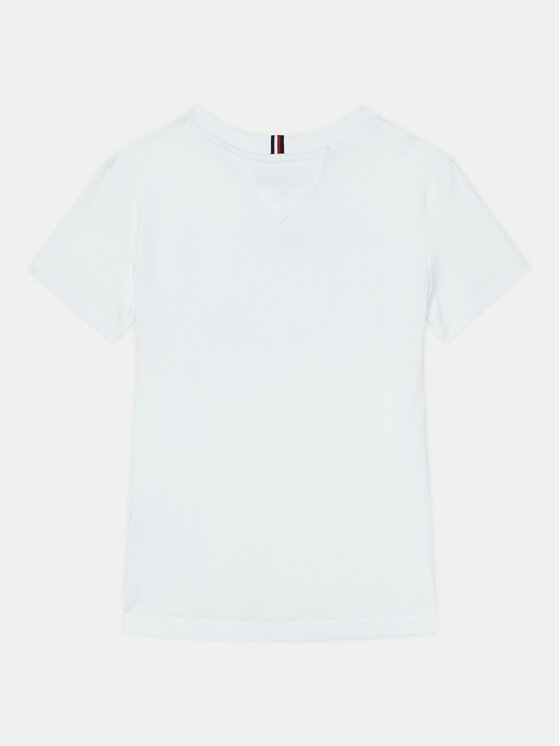 Tommy Hilfiger Tommy Hilfiger T-Shirt KB0KB09350 M Biały Regular Fit