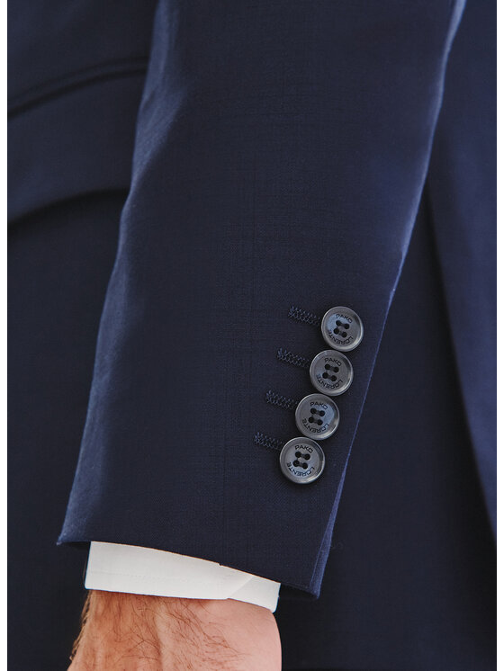 Pako Lorente Pako Lorente Marynarka P25WF-3G-006 Granatowy Super Slim Fit