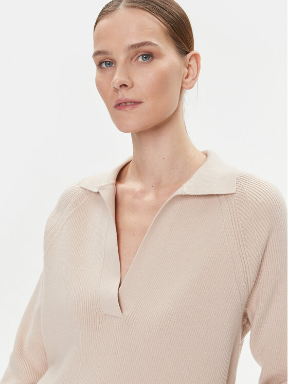 Calvin Klein Calvin Klein Pulover Essential K20K206019 Bej Relaxed Fit