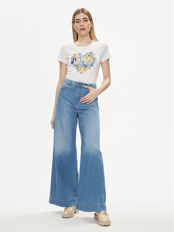 Liu Jo Liu Jo Tricou MA4340 JS923 Alb Regular Fit