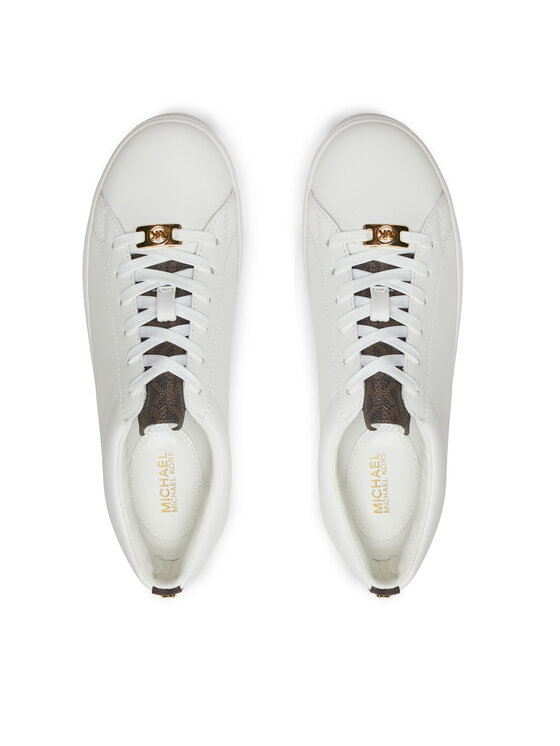 MICHAEL Michael Kors MICHAEL Michael Kors Снікерcи Keaton Lace Up 43R4KTFS2L Білий