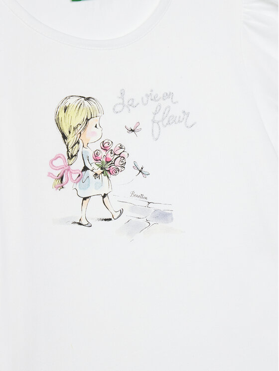 United Colors Of Benetton United Colors Of Benetton T-Shirt 3I1XG10IU Λευκό Regular Fit