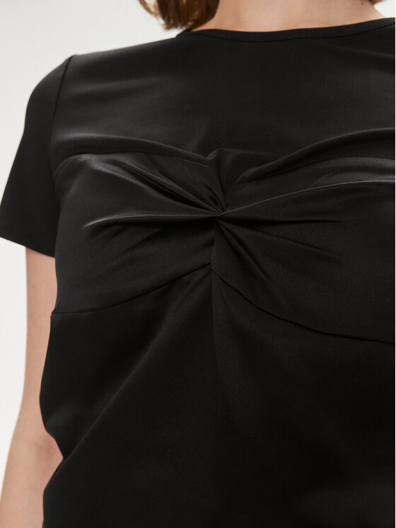 Sisley Sisley T-Shirt 3LRJL104Z Czarny Regular Fit