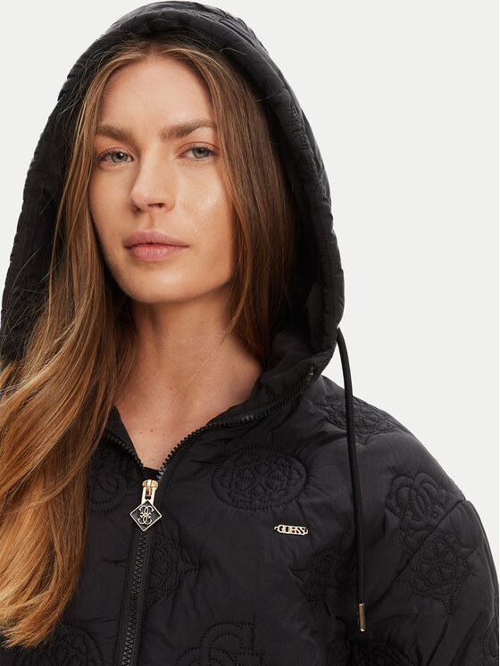 Guess Guess Преходно яке V5YL0 3WHEB2 Черен Regular Fit