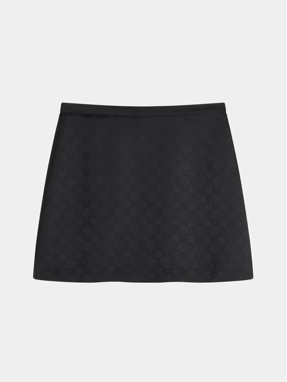 MARI PRETI MARI PRETI Spódnica mini MONOGRAM M OBSIDIAN Czarny Regular Fit