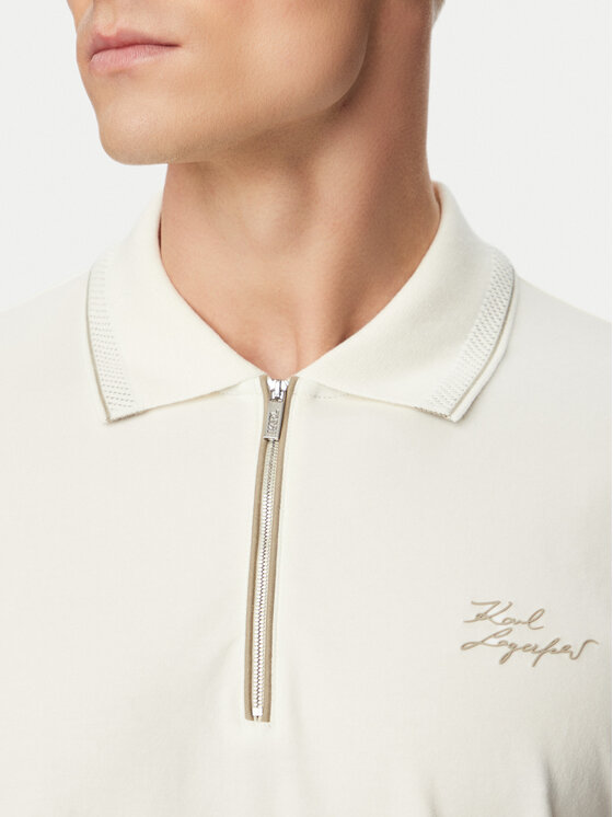 KARL LAGERFELD KARL LAGERFELD Polo 745021 562221 Krēmkrāsas Regular Fit