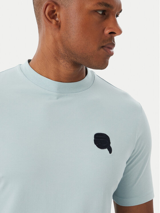 KARL LAGERFELD KARL LAGERFELD Тишърт 755049 562235 Светлосин Regular Fit