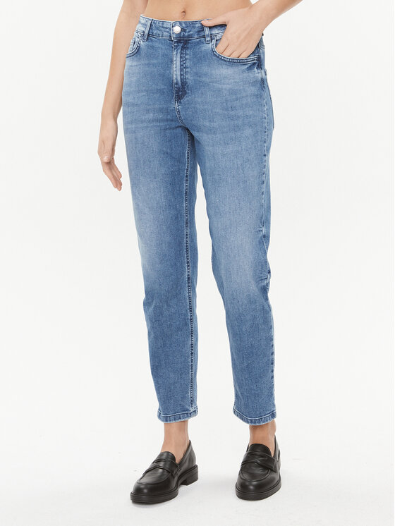 Marella Jeans Hlače Tomboy 2331860637200 Modra Regular Fit