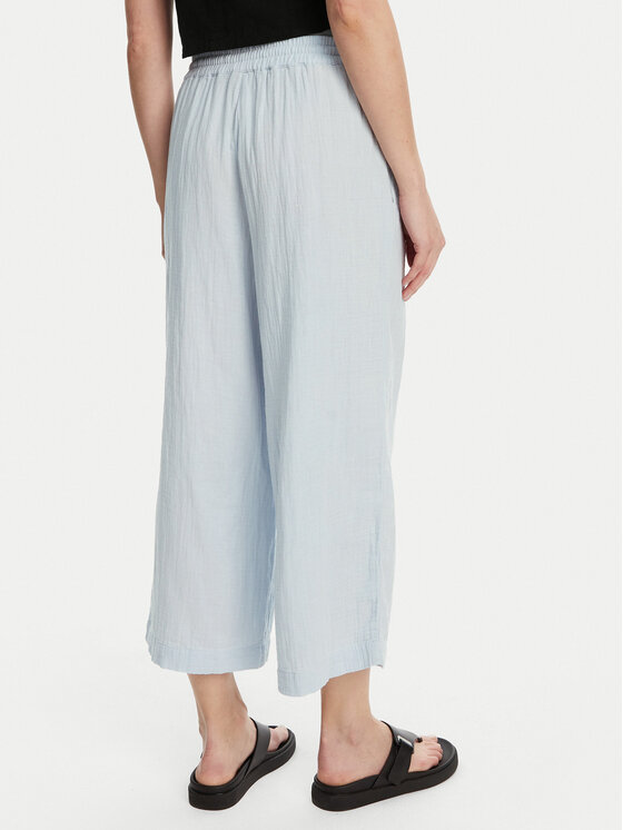 Pieces Pieces Kalhoty culottes Sastina 17156930 Světle modrá Loose Fit