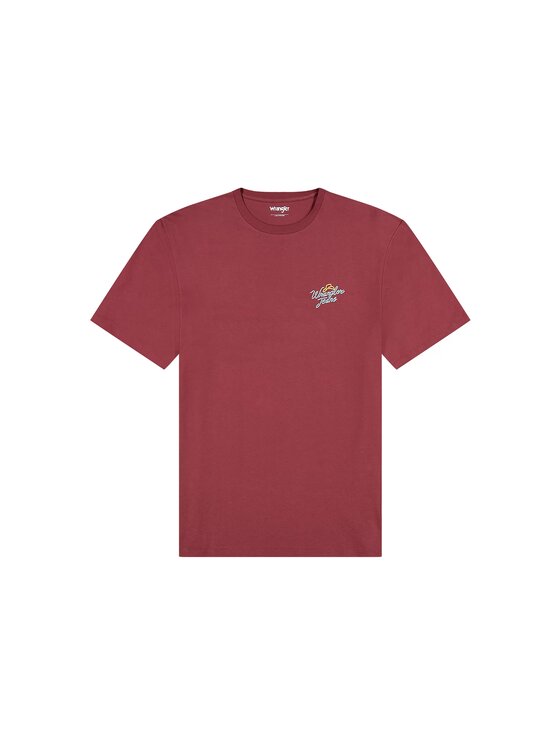 Wrangler Wrangler T-shirt GRAPHIC TEE Rosso Relaxed Fit