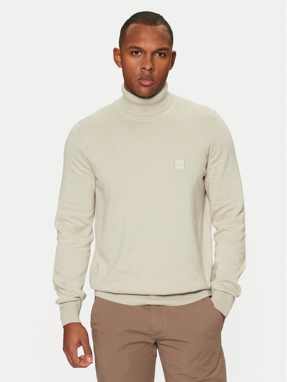 BOSS Boss Dolčevita q-roa-34165 Bež Regular Fit