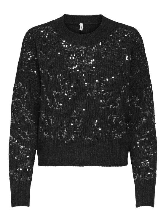 ONLY ONLY Sweater Alta 15353230 Fekete Regular Fit