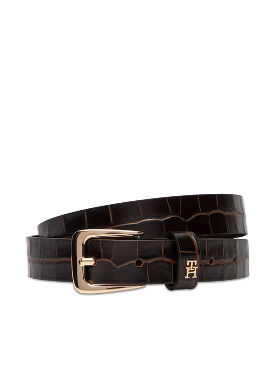 Curea de Damă Tommy Hilfiger Th Libre 2.5 Croc AW0AW17975 Maro