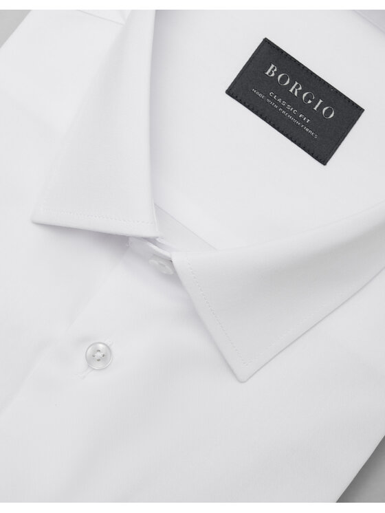 Borgio Borgio Koszula canosa Biały Classic Fit