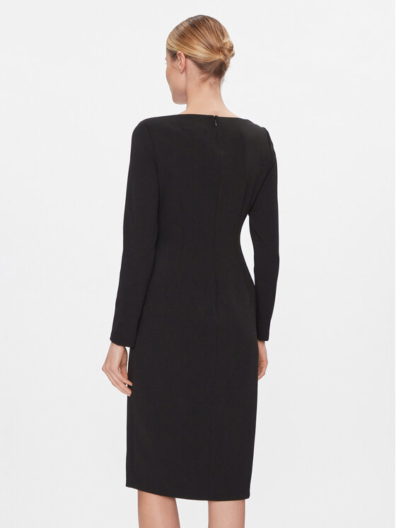 DKNY DKNY Koktel haljina DD3J1493 Crna Regular Fit