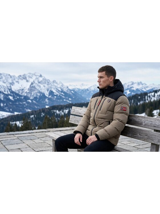 Geographical Norway Geographical Norway Parka WA1696H/GN-BEIGE Beżowy Reglan Fit