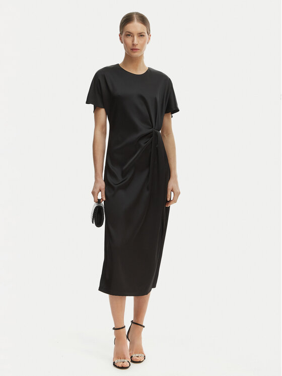 Rinascimento Rinascimento Rochie cocktail CFC0127457003 Negru Regular Fit