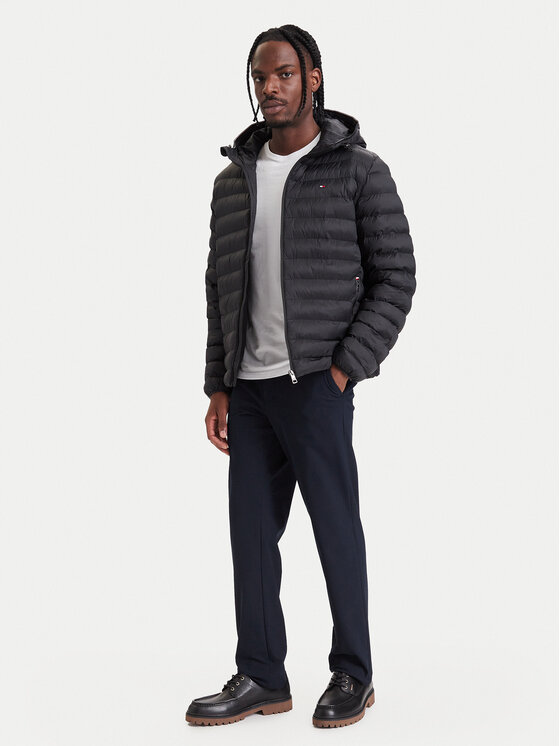Tommy Hilfiger Tommy Hilfiger Kevad-sügis jope MW0MW43464 Must Regular Fit