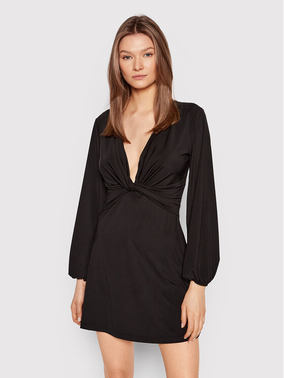 Please Rochie cocktail A1EJANH000 Negru Regular Fit