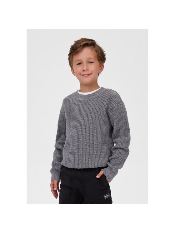 minoti minoti Sweter 33KNIT273 Szary Regular Fit
