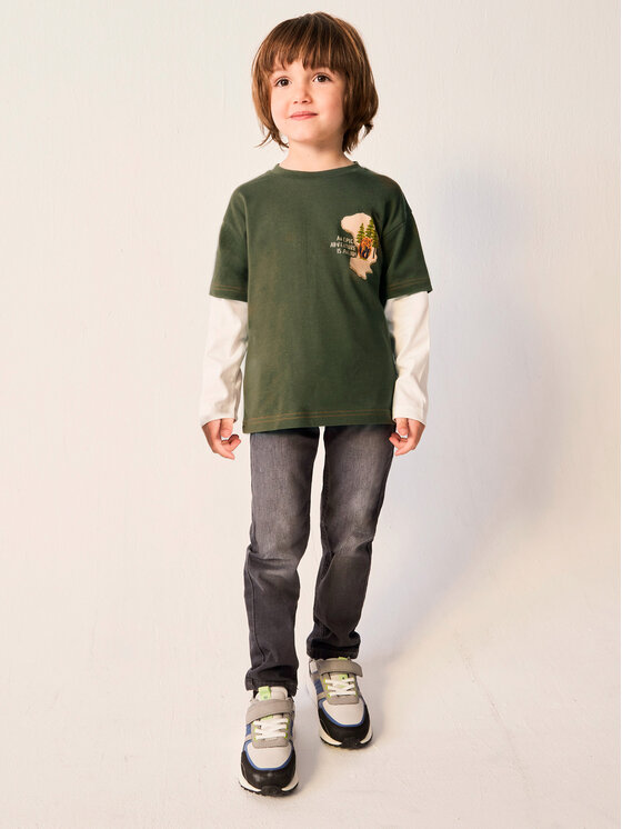 Mayoral Mayoral Bluza 4.022 Zelena Regular Fit