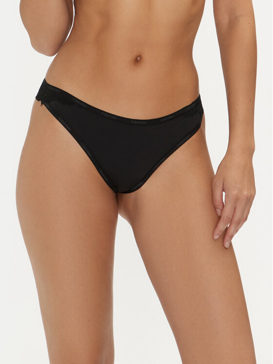Figi brazylijskie Calvin Klein Underwear, Rozmiar XS, Czarne, 000QF7829E