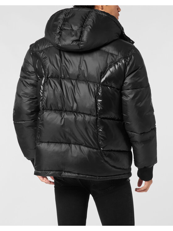 PHILIPP PLEIN PHILIPP PLEIN Kurtka puchowa 27031 Czarny Regular Fit