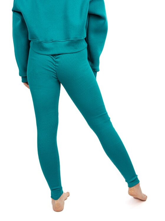 DKaren Sport DKaren Sport Legginsy DK-K-B13 Turkusowy Classic Fit
