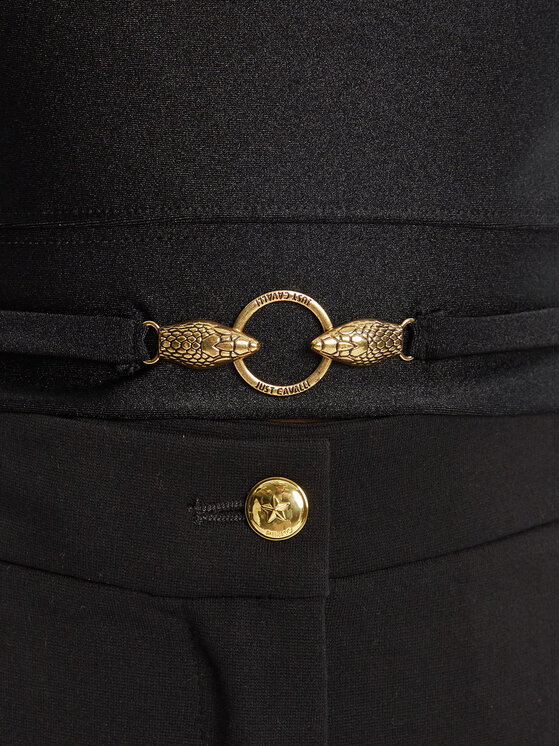 Just Cavalli Just Cavalli Top Crop Element 79PAM2A6 Nero Slim Fit