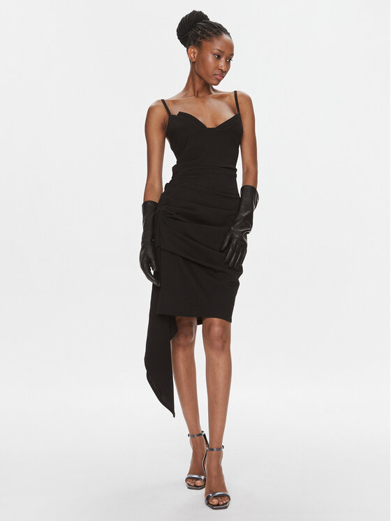 MVP Wardrobe MVP Wardrobe Φόρεμα κοκτέιλ Manzoni MVPI3AB117.0XXXXXX Μαύρο Feminine Fit