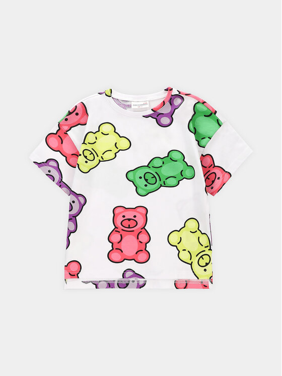 Coccodrillo Coccodrillo T-shirt WC4143202JPK Bijela Regular Fit