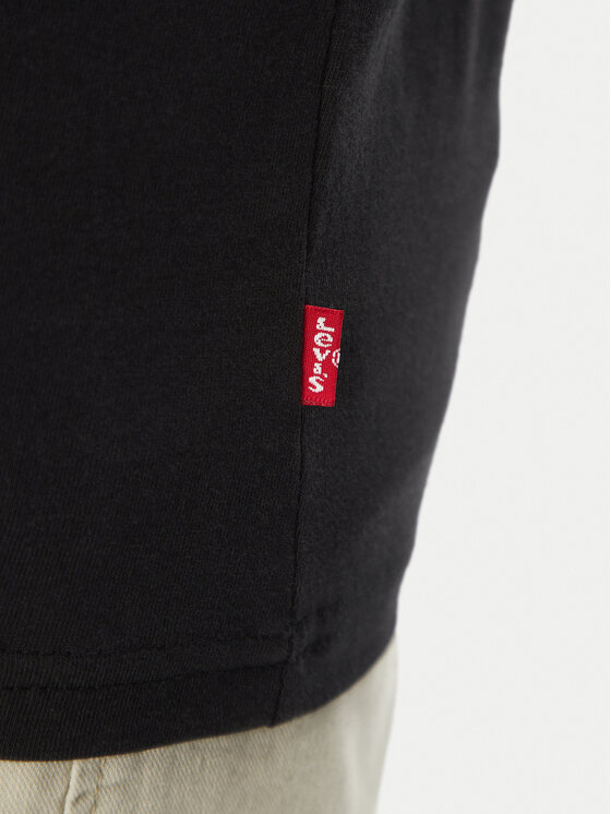 Levi's® Levi's® Trikó Graphic Rower A7642-0004 Fekete Regular Fit