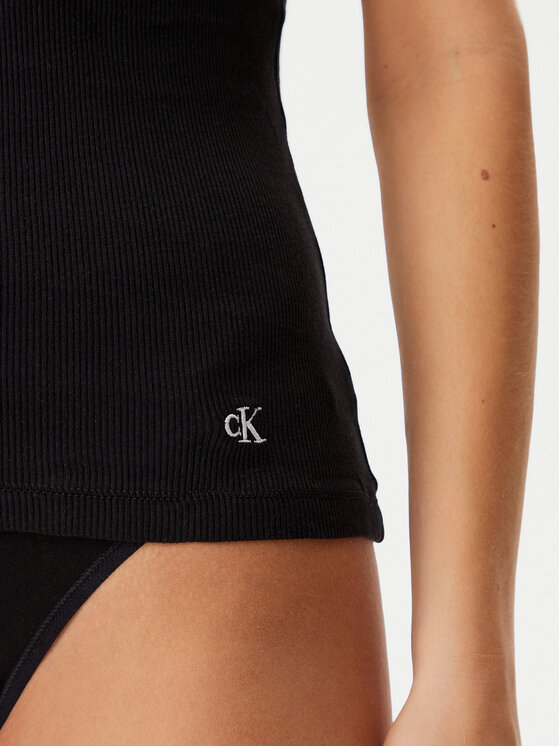 Calvin Klein Underwear Calvin Klein Underwear Súprava topov LV00QS7493 Čierna Regular Fit