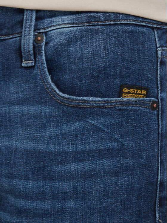G-Star Raw G-Star Raw Szorty jeansowe 3301 D10481-C051 Niebieski Slim Fit
