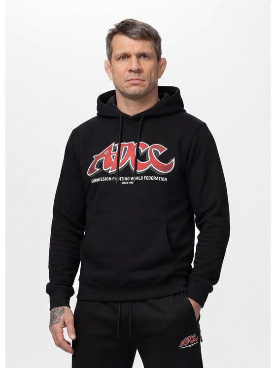 PITBULL PITBULL Bluza ADCC SMALL LOGO NUGGET Czarny Regular Fit