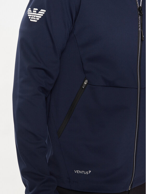 EA7 Emporio Armani EA7 Emporio Armani Džemperis 3DPM89 PJUFZ 1554 Tamsiai mėlyna Regular Fit