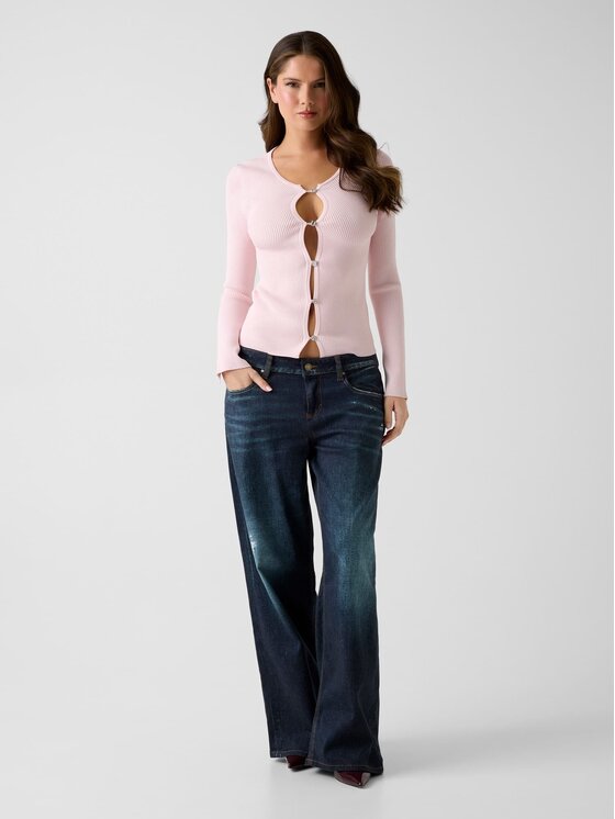 Guess Guess Svetr 180797 Růžová Classic Fit