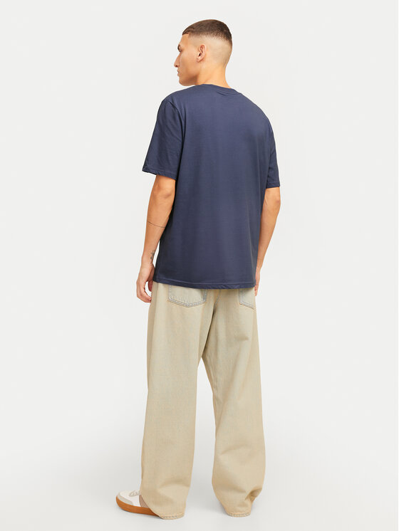 Jack&Jones Jack&Jones Majica Eight Skull 12264841 Mornarsko modra Standard Fit