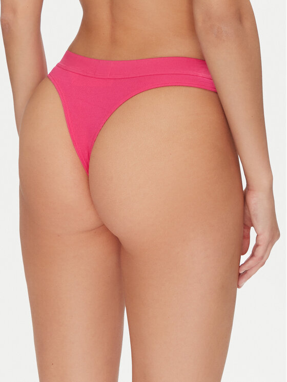HUGO HUGO Бикини тип прашка Thong Rib 50496809 Розов