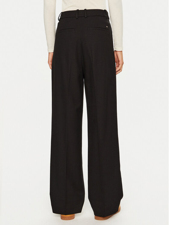 Tommy Hilfiger Tommy Hilfiger Hlače WW0WW39725 Crna Relaxed Fit