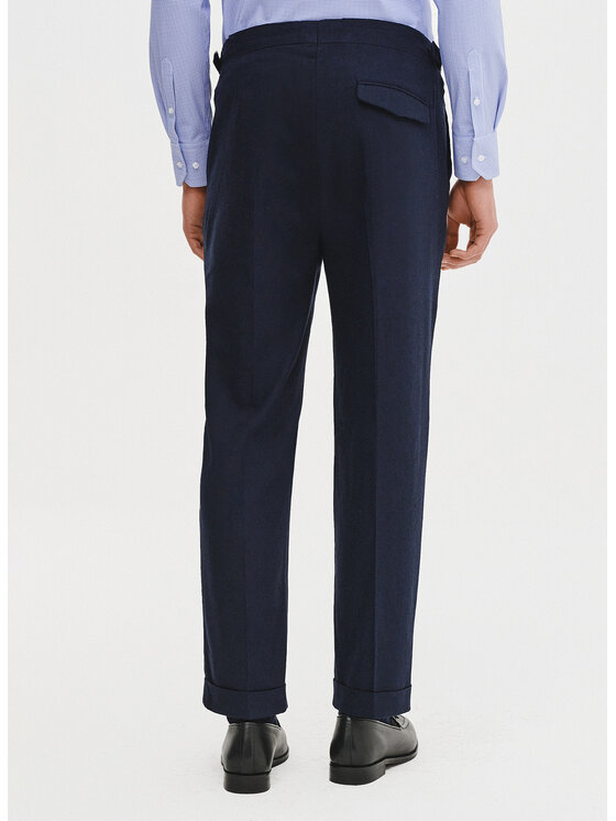 Pako Lorente Pako Lorente Spodnie materiałowe P25SF-WX-003 Granatowy Regular Fit
