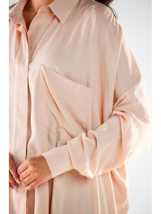 Awama Awama Camicia A528 Beige Basic Fit