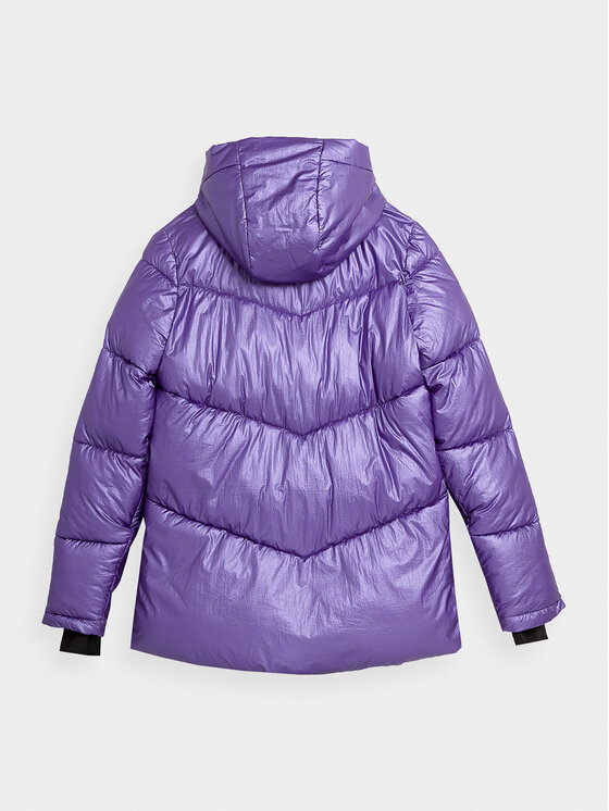 4F 4F Зимно яке 4FAW23TDJAF277 Виолетов Regular Fit