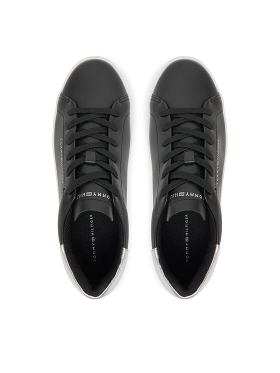 Tommy Hilfiger Tommy Hilfiger Sneakersy Essential Platform Court Sneaker FW0FW08756 Čierna